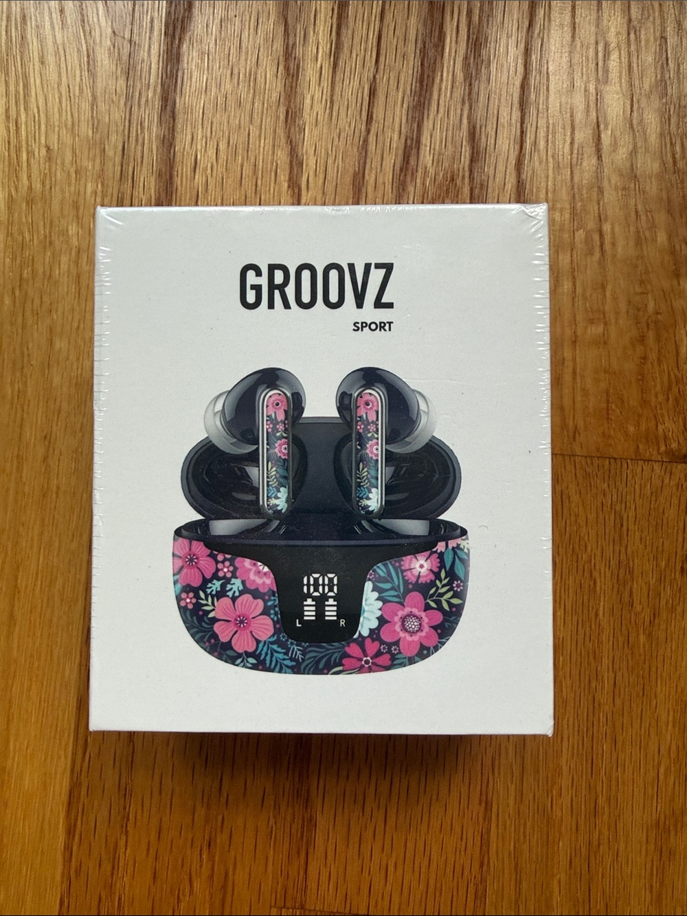 Groovz Sport Wireless Earbuds - Floral pattern brand new in box